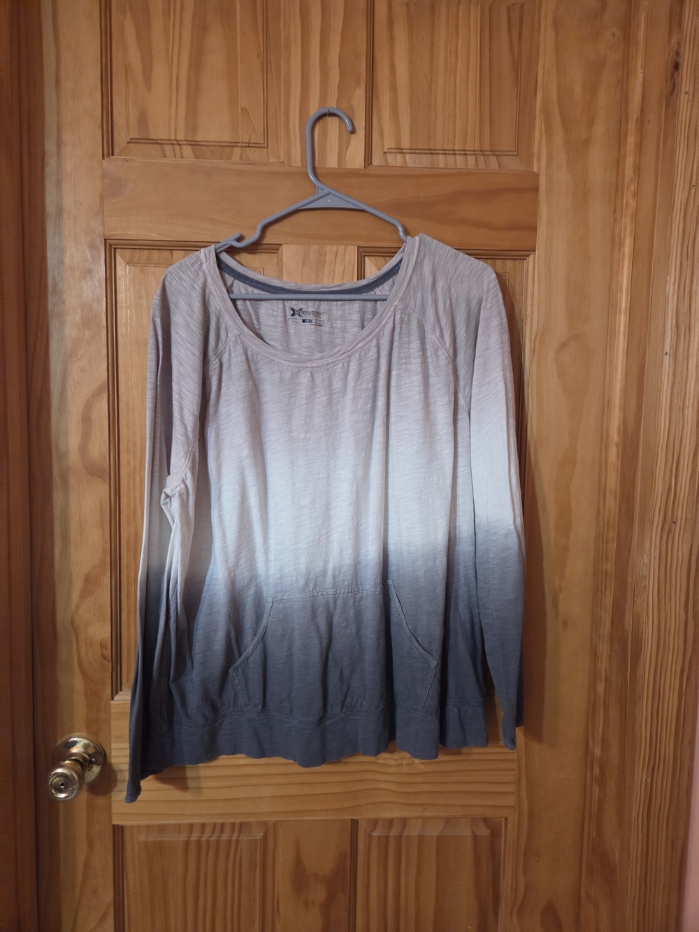 Xersion Gray Ombre Long-Sleeve Pullover